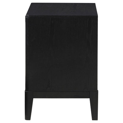 Brookmead 2-Drawer Nightstand Black