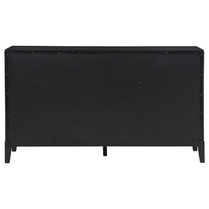 Brookmead 8-drawer Bedroom Dresser with Mirror Black