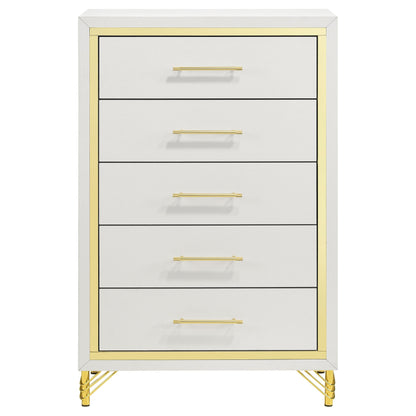 Lucia 5-drawer Bedroom Chest White