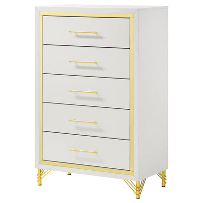 Lucia 5-drawer Bedroom Chest White