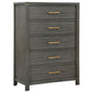 Kieran 5-drawer Bedroom Chest Grey