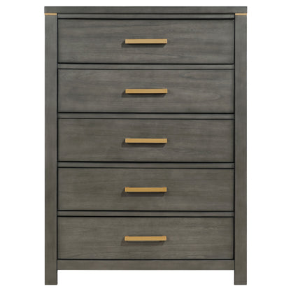 Kieran 5-drawer Bedroom Chest Grey