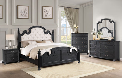 Celina 9-drawer Bedroom Dresser with Mirror Black