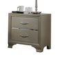 Carine 24"H 2 Drawers Nightstand