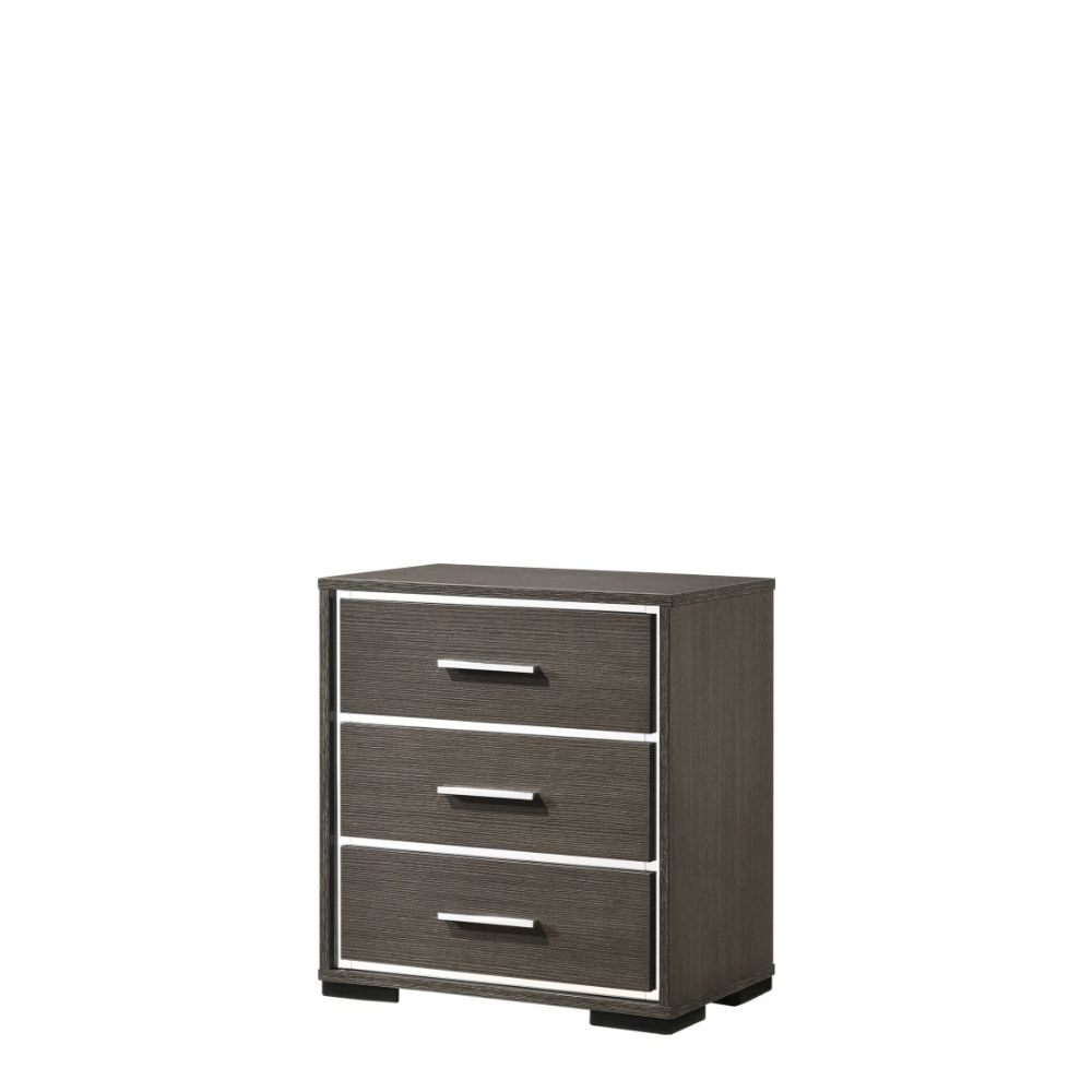 Escher 26"H 3 Drawers Nightstand with USB