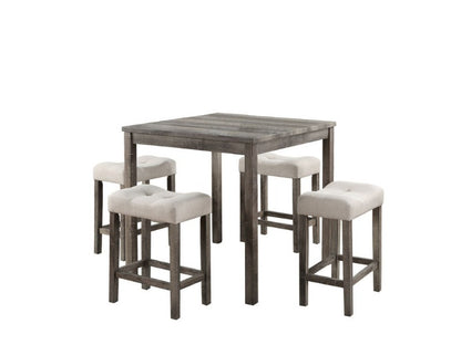 Lucia 5 Piece Counter Height 36" Pub Table Set