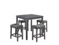 Lucia 5 Piece Counter Height 36" Pub Table Set