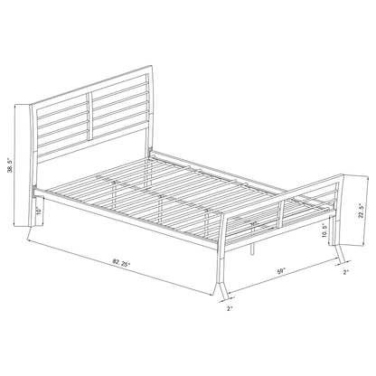 Cooper  Metal Bed Silver