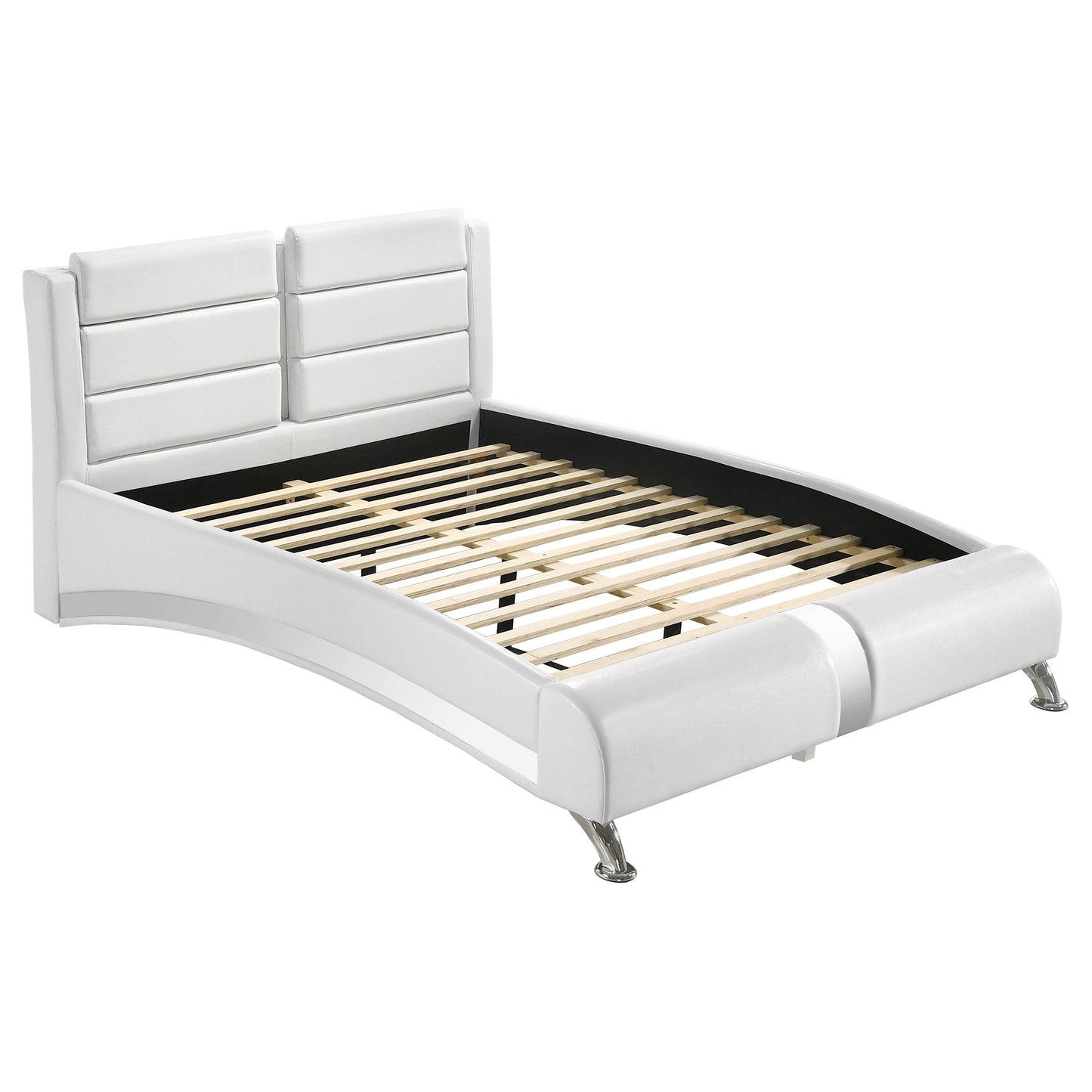 Jeremaine  Upholstered Bed White