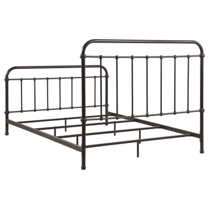 Livingston  Panel Metal Bed Dark Bronze