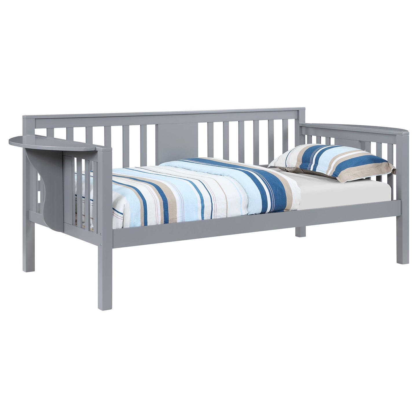 Bethany Wood Twin Daybed with Drop-down Tables White