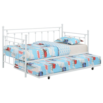 Nocus Spindle Metal Twin Daybed with Trundle