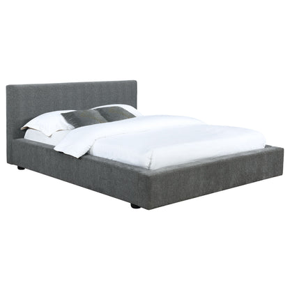 Gregory Upholstered Platform Bed Graphite