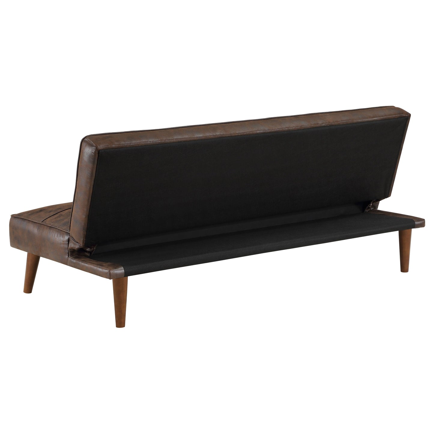 Jenson Multipurpose Upholstered Tufted Convertible Sofa Bed Saddle Brown