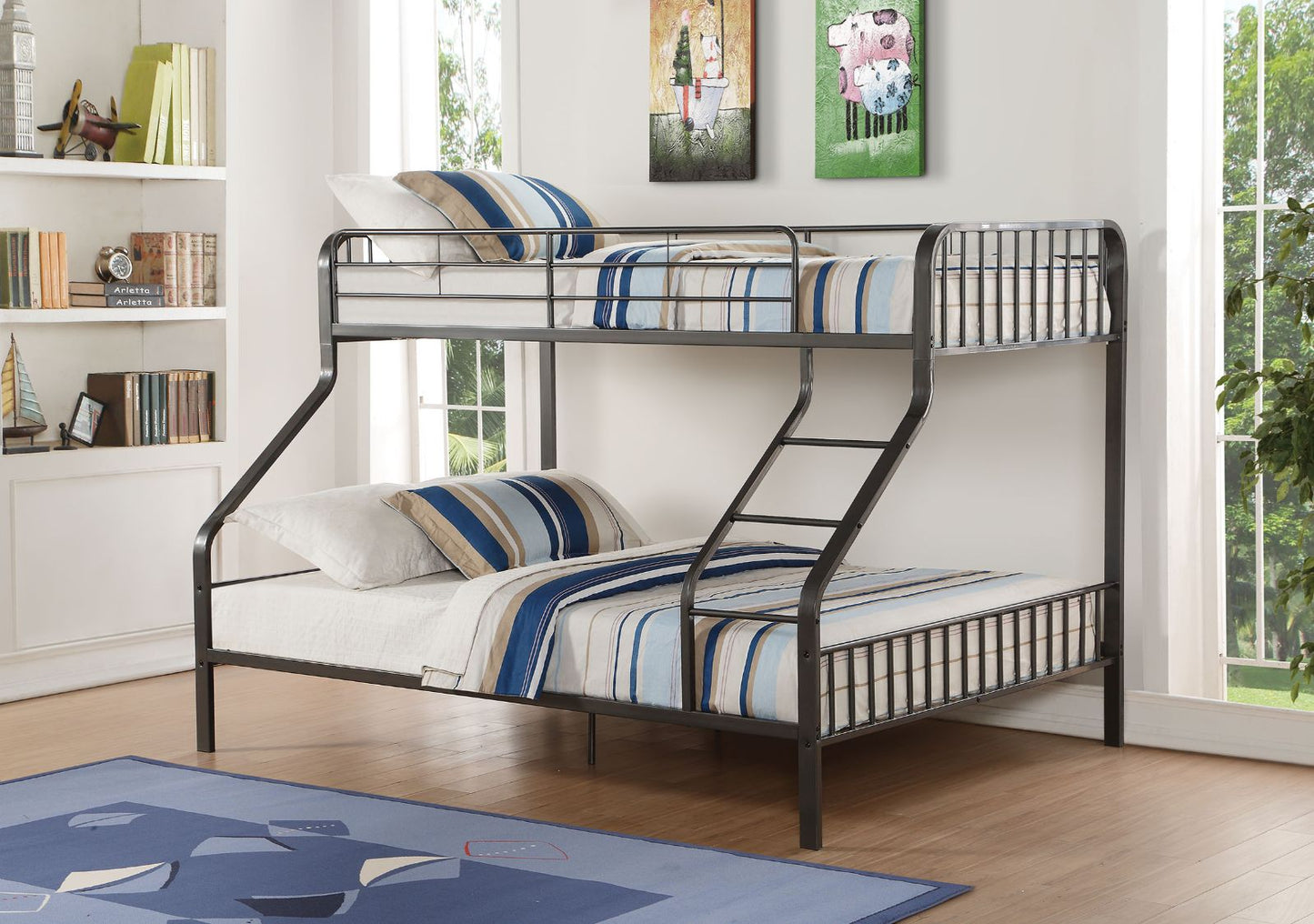 Caius Teenager Metal Bunk Bed (T XL/Q)