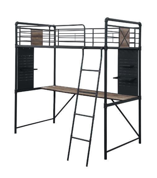 Cordelia 79"L Twin Loft Bed with Desk