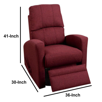 F1531 Swivel Recliner Carmine