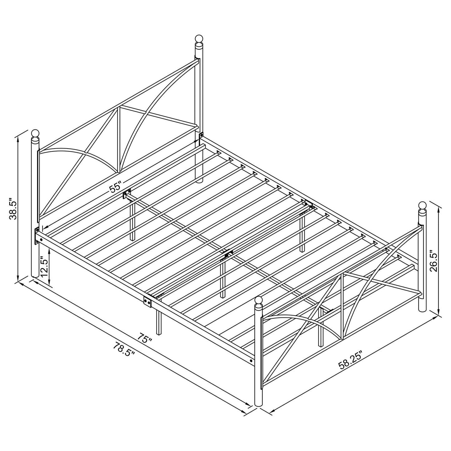 Hart  Platform Bed Black