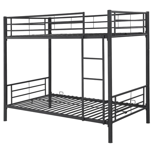 Hayward Twin Over Twin Bunk Bed Black