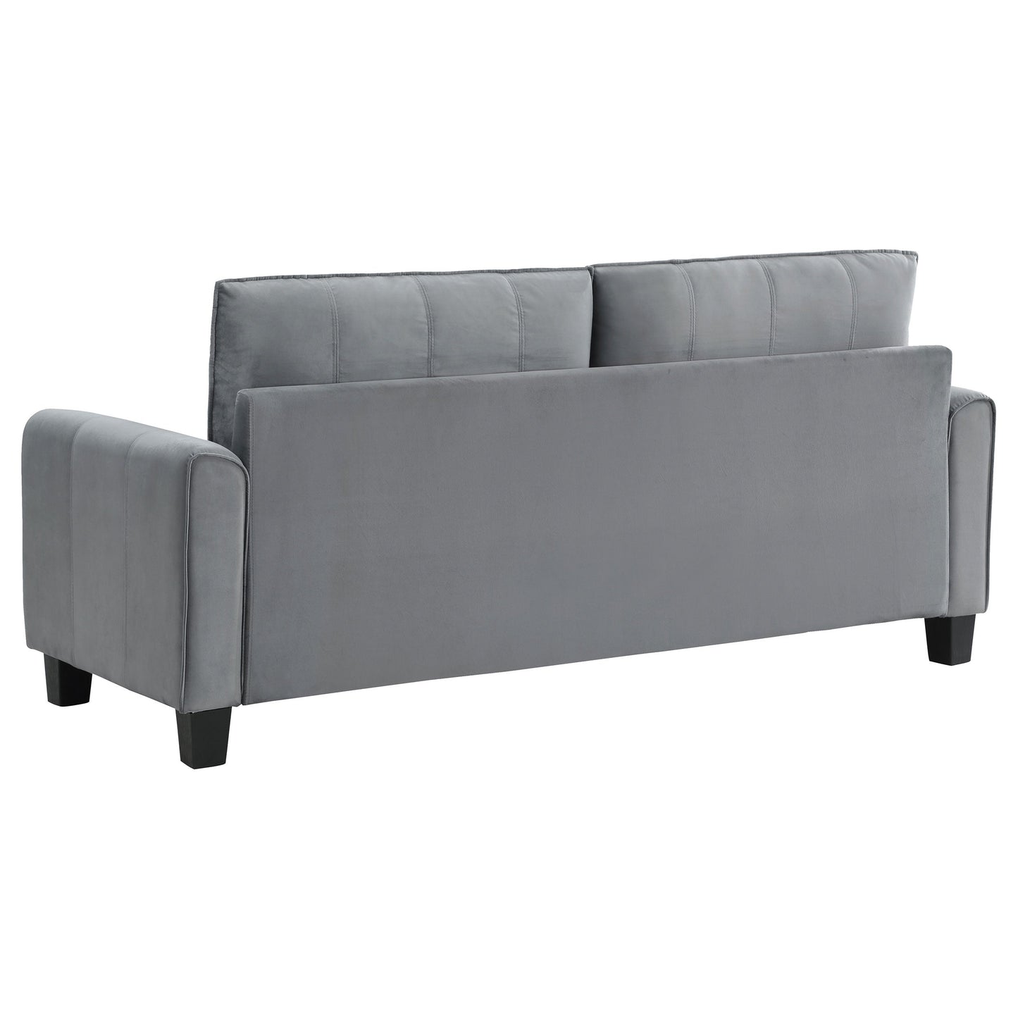 Davis  Upholstered Rolled Arm Sofa Grey