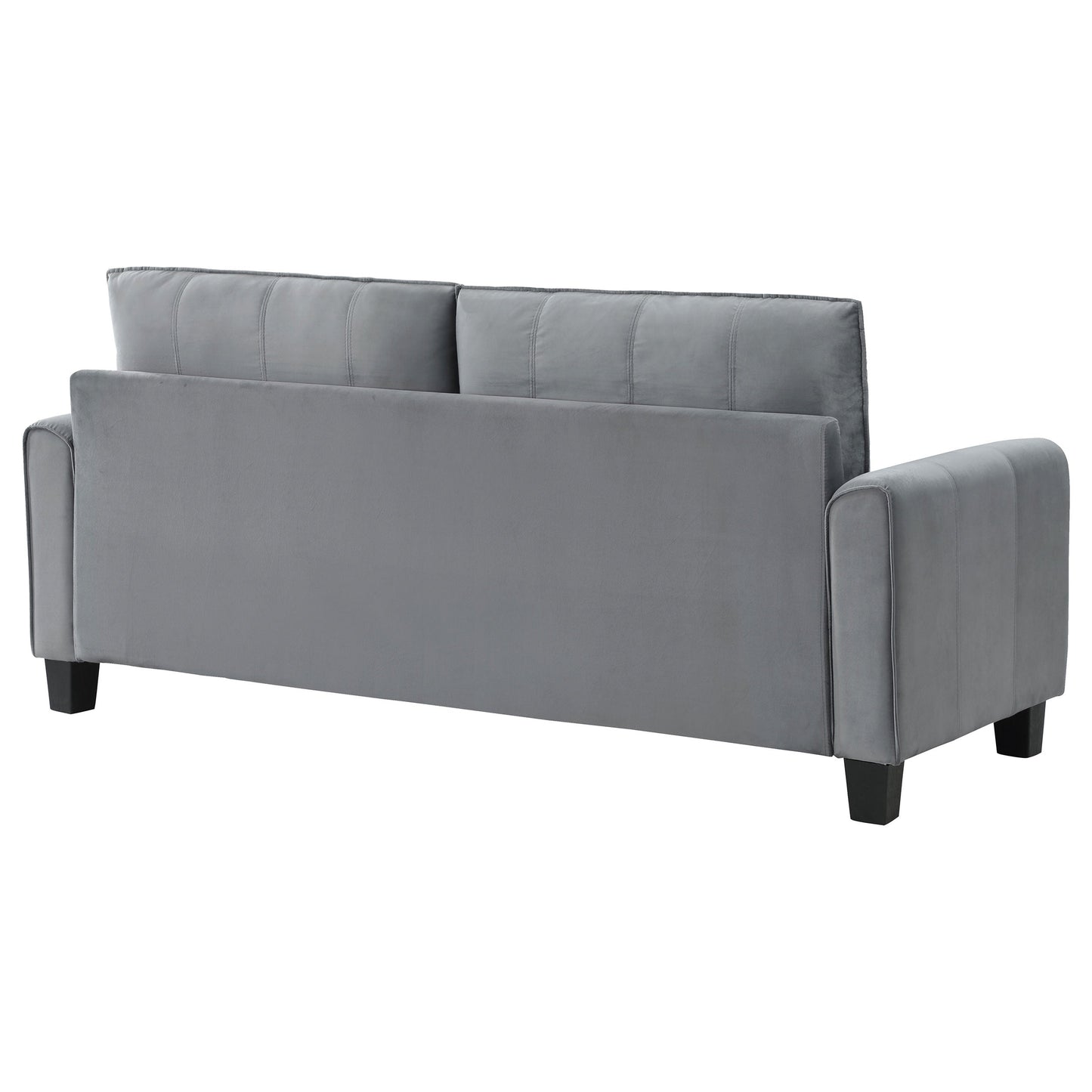 Davis  Upholstered Rolled Arm Sofa Grey