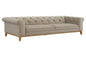 Sandrine Button Tufted Tuxedo Arms Sofa Camel