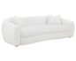 Bella Upholstered Tight Back Sofa White