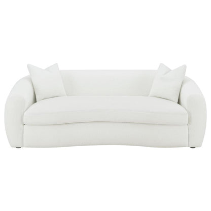 Bella Upholstered Tight Back Sofa White