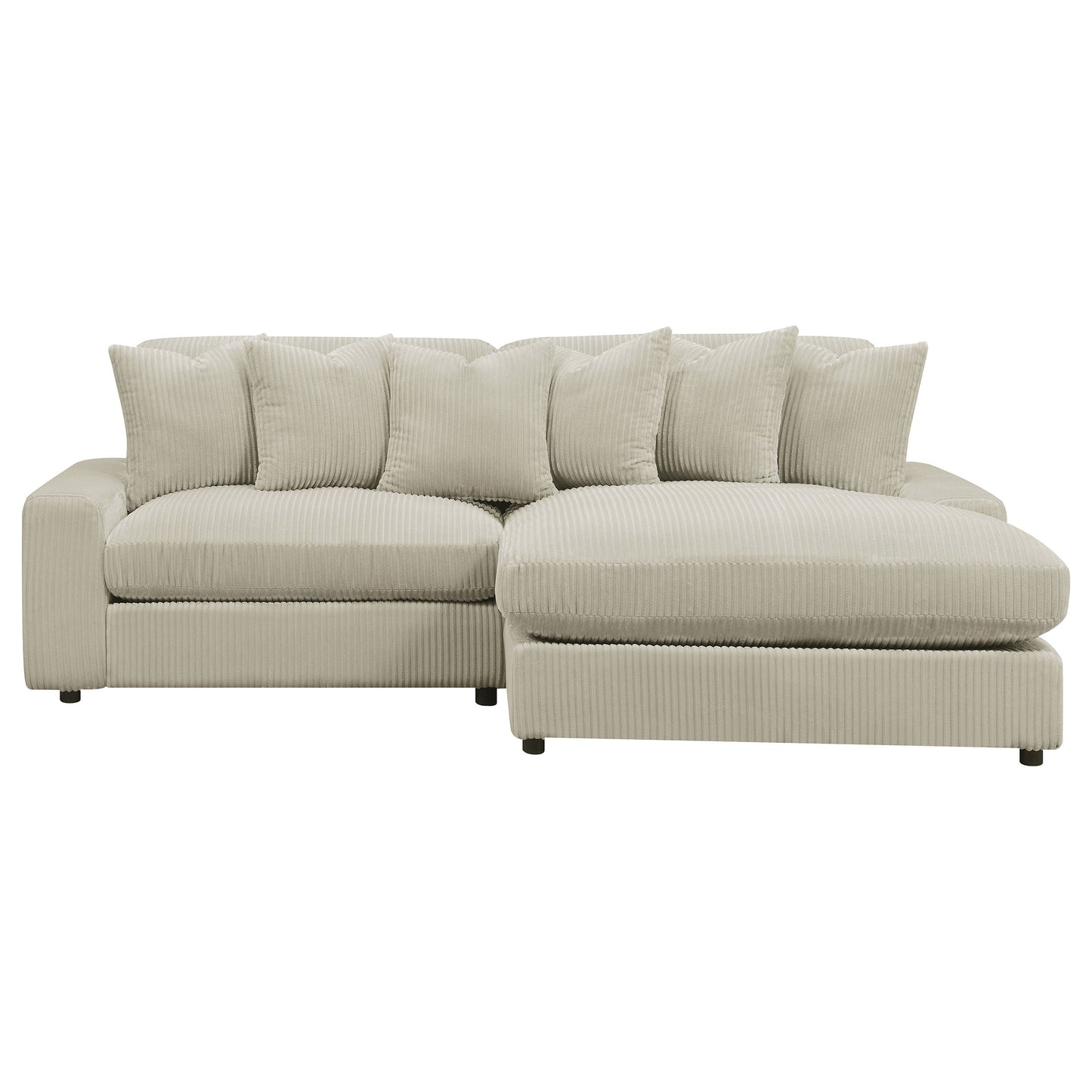 Blaine Upholstered Reversible Sectional Sofa Sand