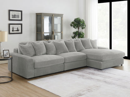 Blaine Upholstered Reversible Sectional Sofa Sand