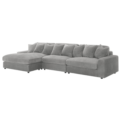 Blaine Upholstered Reversible Sectional Sofa Sand