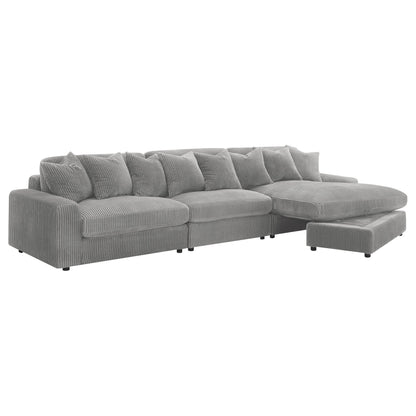 Blaine Upholstered Reversible Sectional Sofa Sand