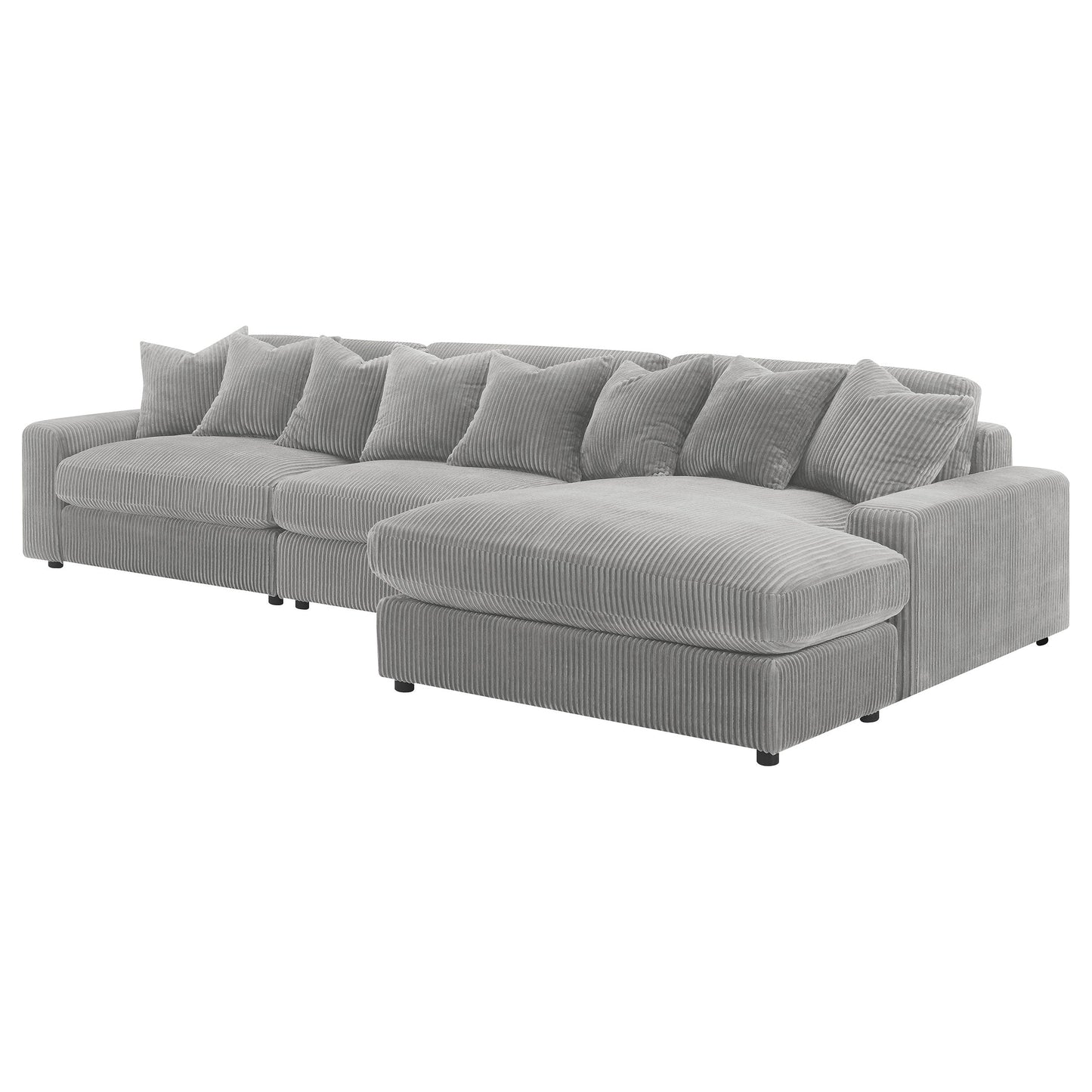 Blaine Upholstered Reversible Sectional Sofa Sand