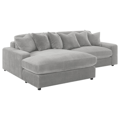 Blaine Upholstered Reversible Sectional Sofa Sand