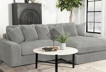 Blaine Upholstered Reversible Sectional Sofa Sand