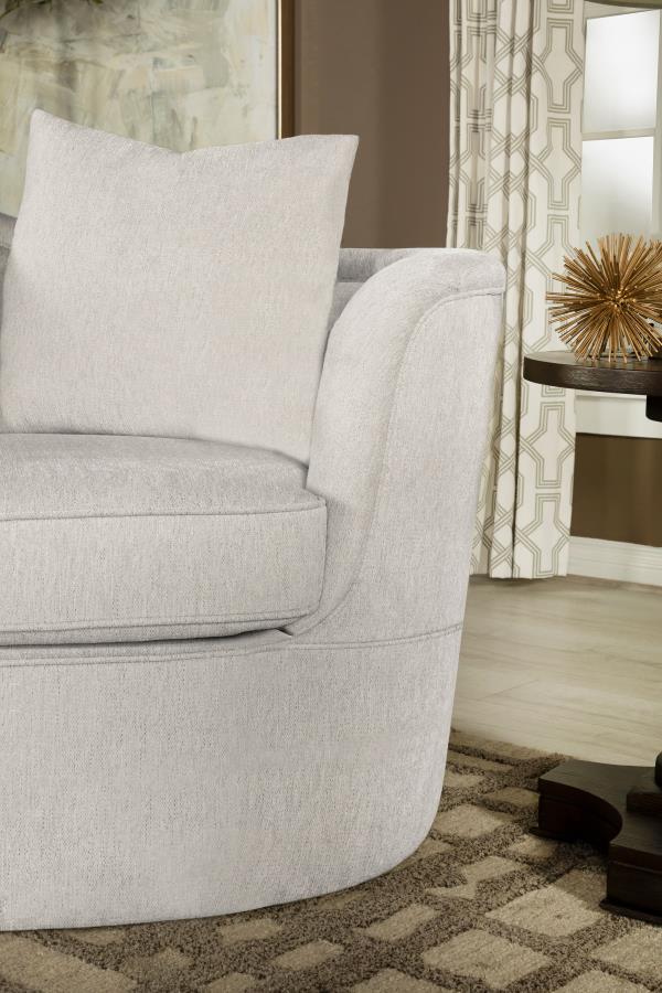 Kamilah Upholstered Chair with Camel Back Beige
