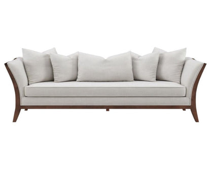 Leanne Upholstered Sofa with Flared Arms Beige