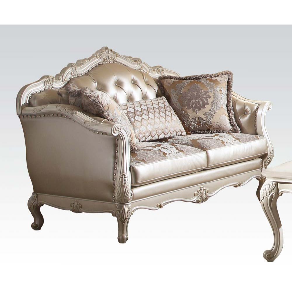 Chantelle 63"L Loveseat with 3 Pillows