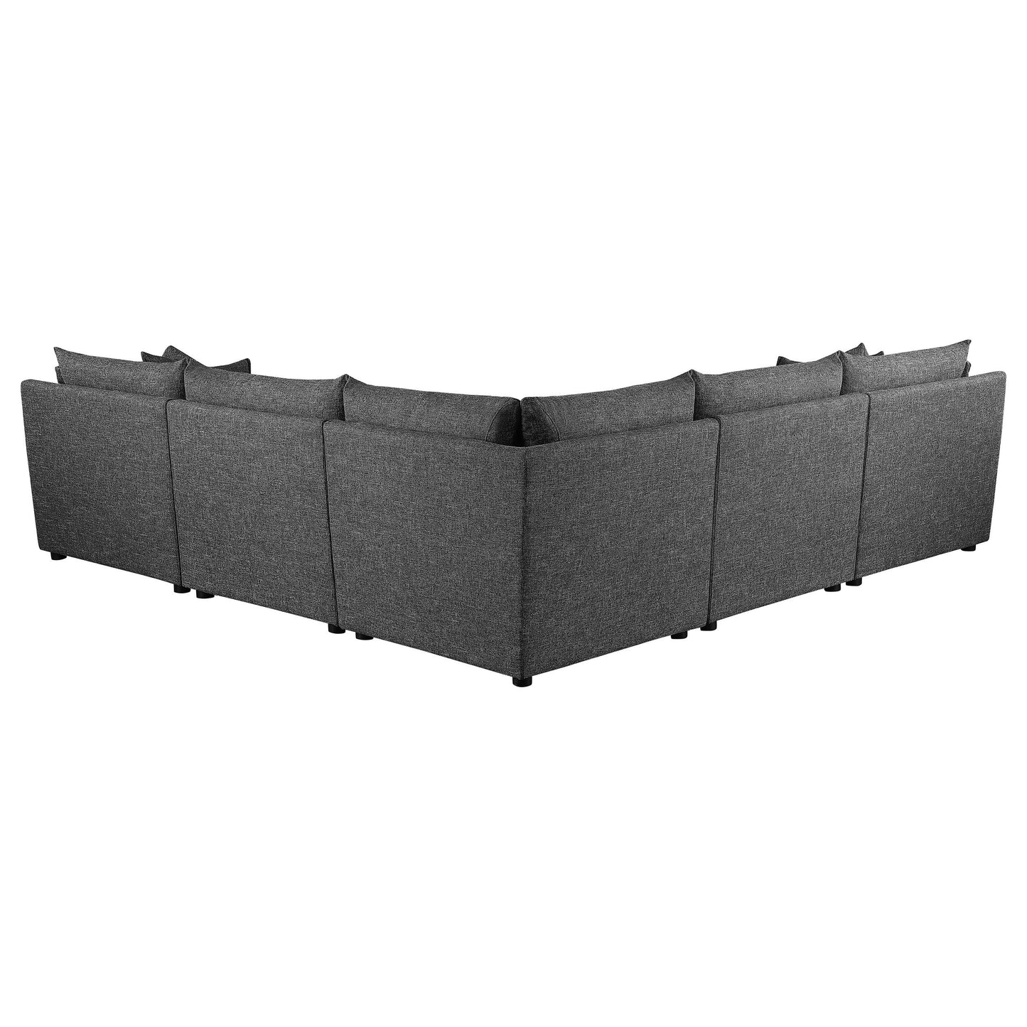 Sasha  Upholstered Modular Sectional Sofa Barely Black