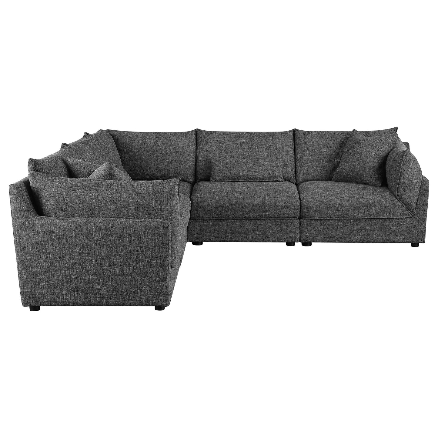 Sasha  Upholstered Modular Sectional Sofa Barely Black