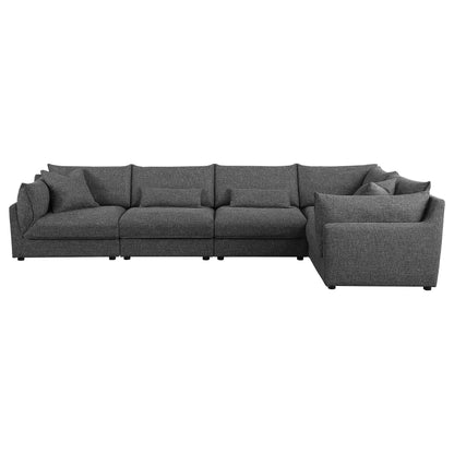 Sasha  Upholstered Modular Sectional Sofa Barely Black