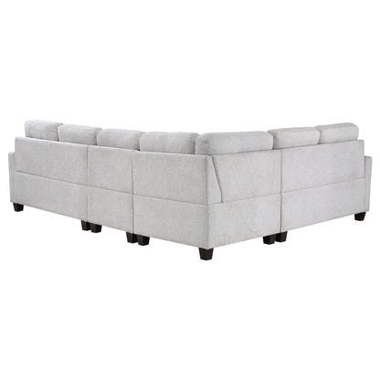 Georgina  Upholstered Modular Sectional Sofa Steel Grey