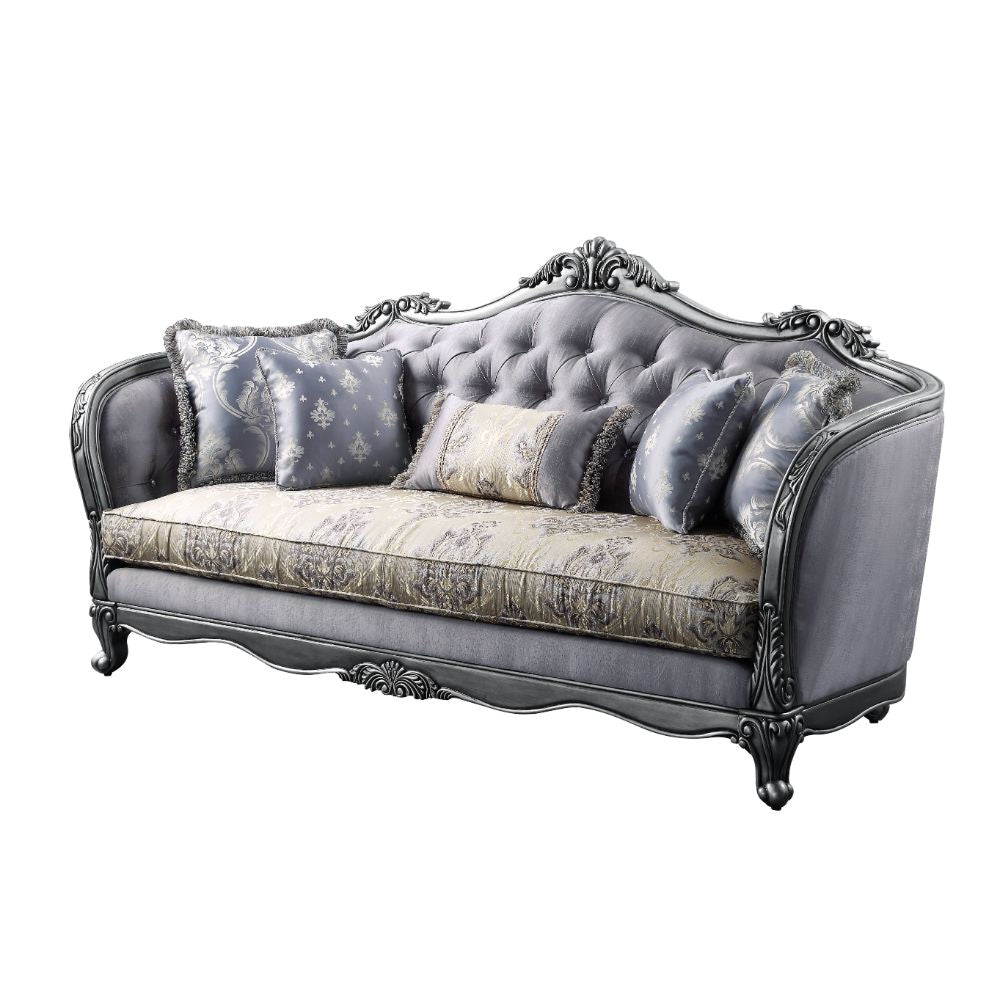 Ariadne 89"L Sofa with 5 Pillows