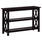 Rachelle Sofa Table with 2-shelf Deep Merlot