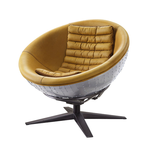 Brancaster Top Grain Leather Papasan Chair