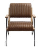 Eacnlz Top Grain Leather Accent Chair