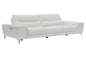 Largo Upholstered Power Sofa White