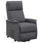 Herrera Power Lift Recliner with Wired Remote Charcoal