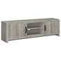 Burke 2-door Engineered Wood 71" TV Stand Grey Driftwood