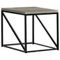 Birdie Square End Table Sonoma Grey